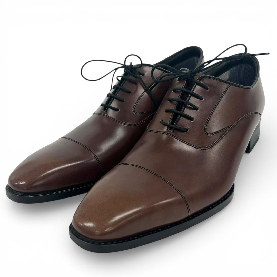 Pristine REGAL Leather shoes Brown mens 25.5 10JRBD