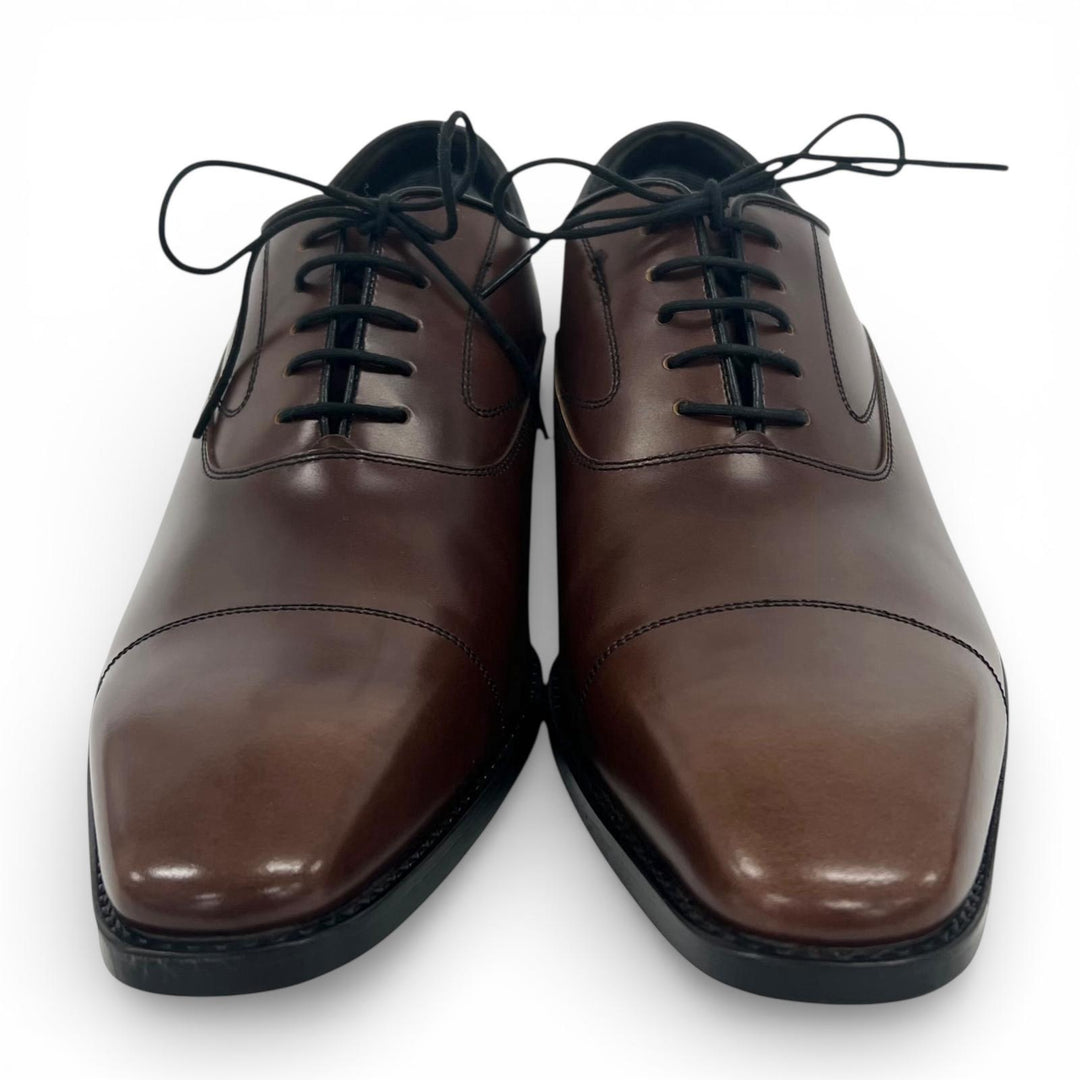 Pristine REGAL Leather shoes Brown mens 25.5 10JRBD