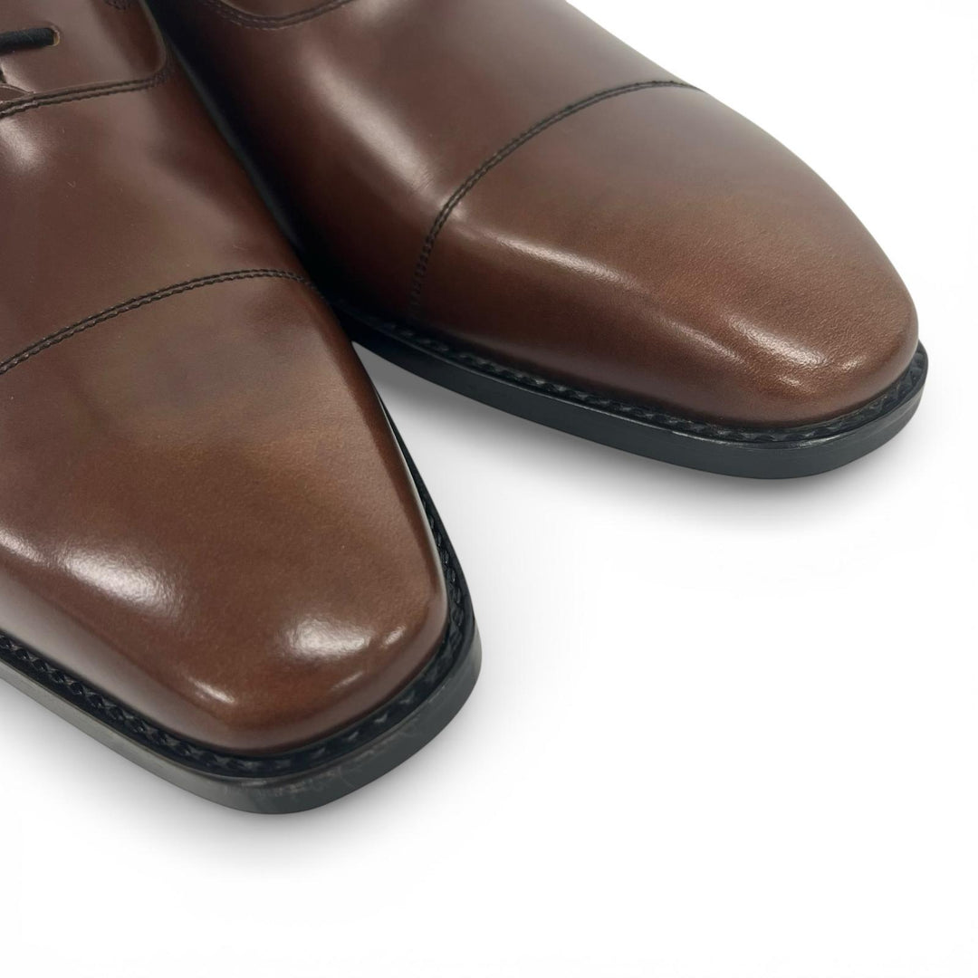 Pristine REGAL Leather shoes Brown mens 25.5 10JRBD