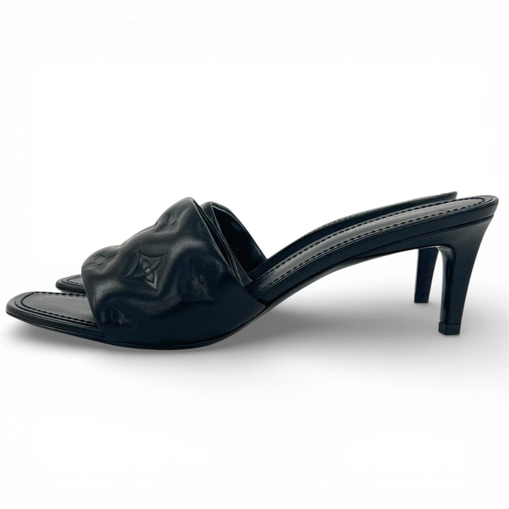 Pristine LOUIS VUITTON Sandals Monogram Mules black Women 38.5
