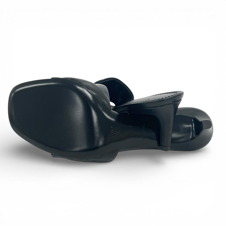 Pristine LOUIS VUITTON Sandals Monogram Mules black Women 38.5