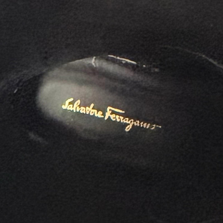 Great Salvatore Ferragamo Knee-high boots Double Gancini Leather black 6.5
