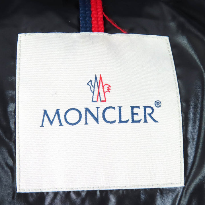 Great MONCLER Down jacket WILSON Logo print, logo patch, hooded black mens 3