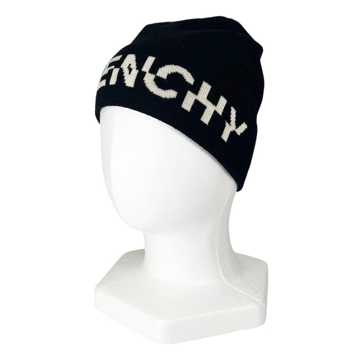 Pristine GIVENCHY Knit cap black wool mens
