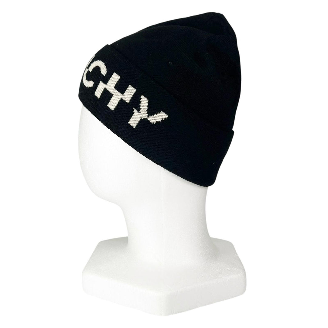 Pristine GIVENCHY Knit cap black wool mens