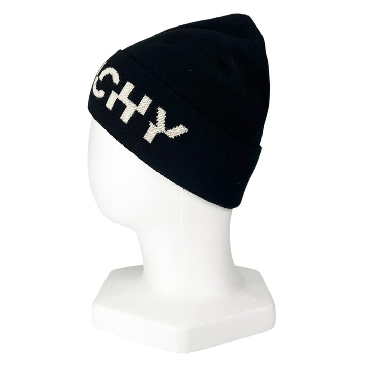Pristine GIVENCHY Knit cap black wool mens