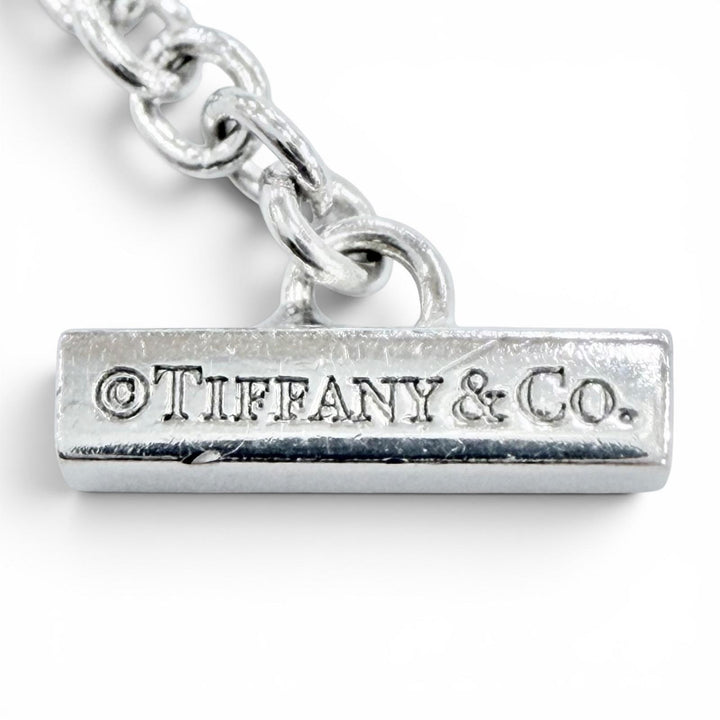 Great TIFFANY&Co. bracelet T Smile Bracelet White gold AU750 Women
