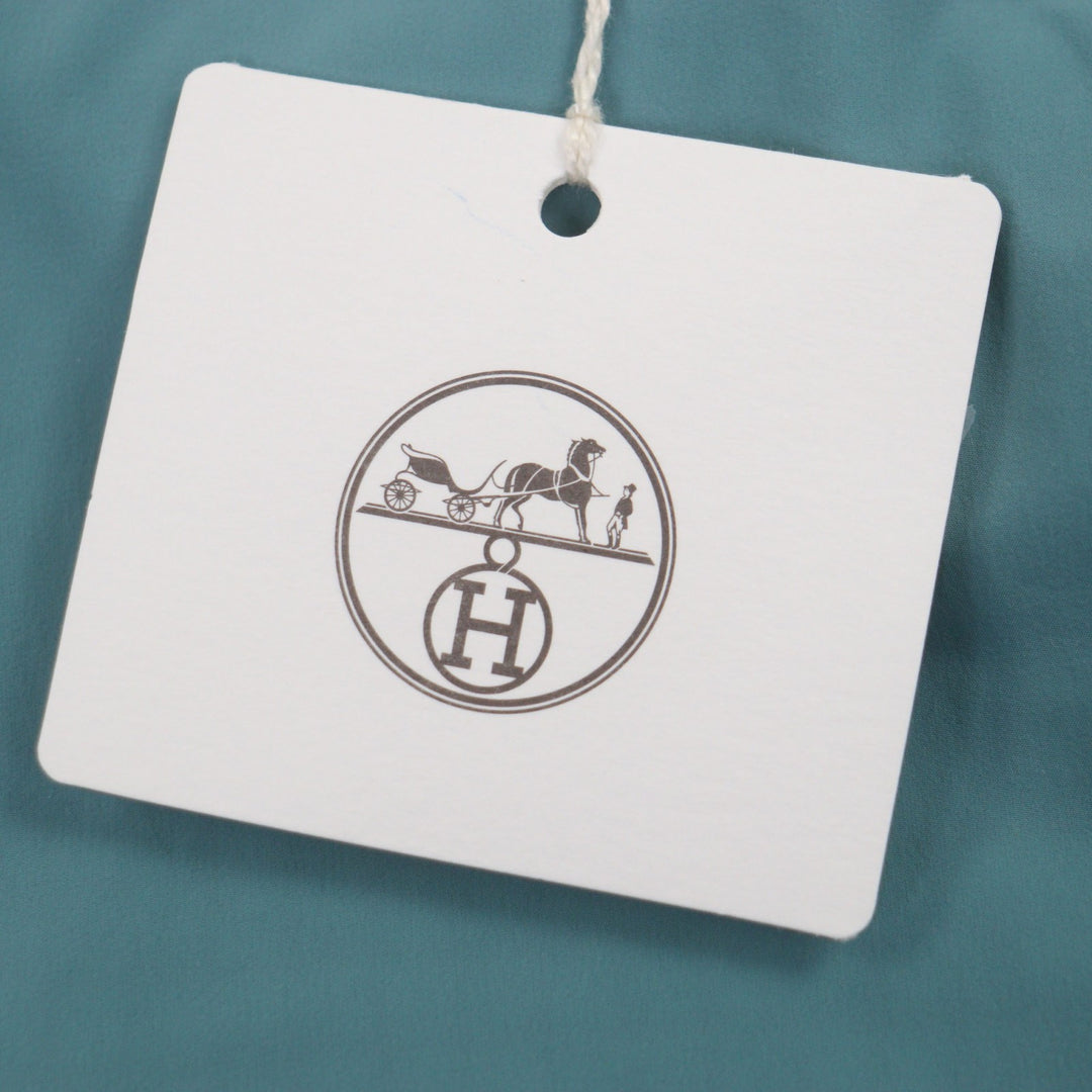 新品 HERMES ベストグリーンナイロン メンズ 46