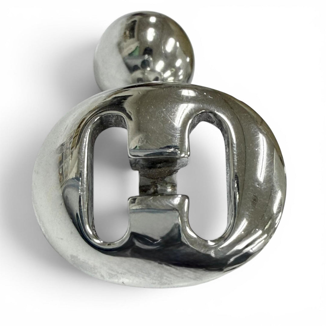 Great HERMES Cufflinks cufflinks H logo, hallmark included. Silver 925 mens