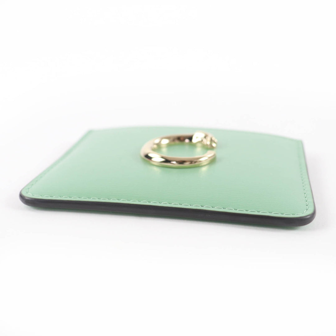 Pristine Cartier Card Case PANTHERE C card holder Grained calfskin Leather Women