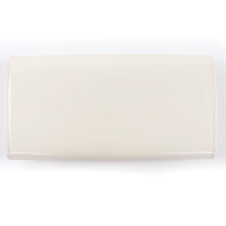 Pristine JIL SANDER Purse Long wallet white leather Women