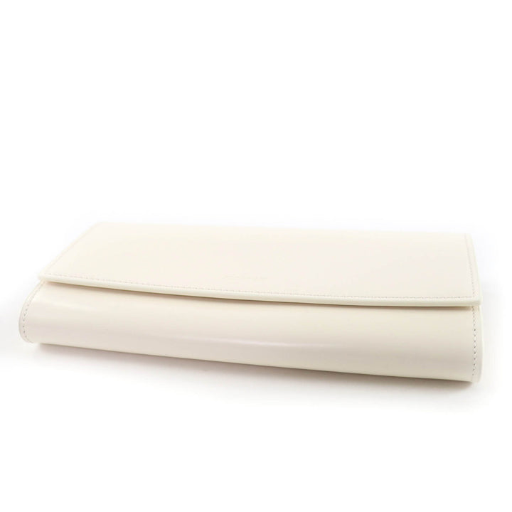 Pristine JIL SANDER Purse Long wallet white leather Women