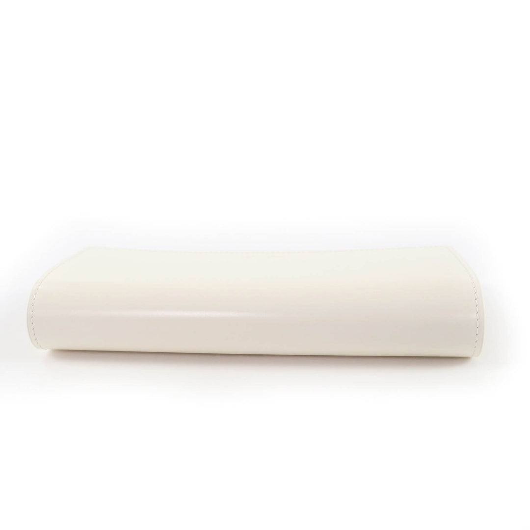 Pristine JIL SANDER Purse Long wallet white leather Women
