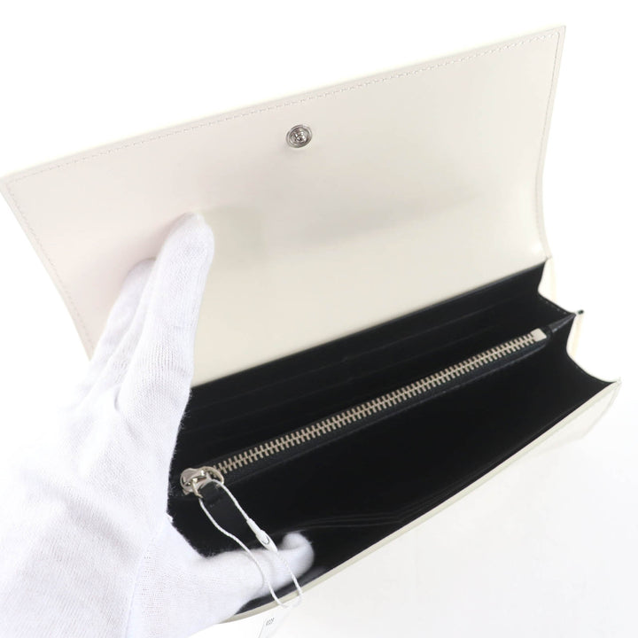 Pristine JIL SANDER Purse Long wallet white leather Women