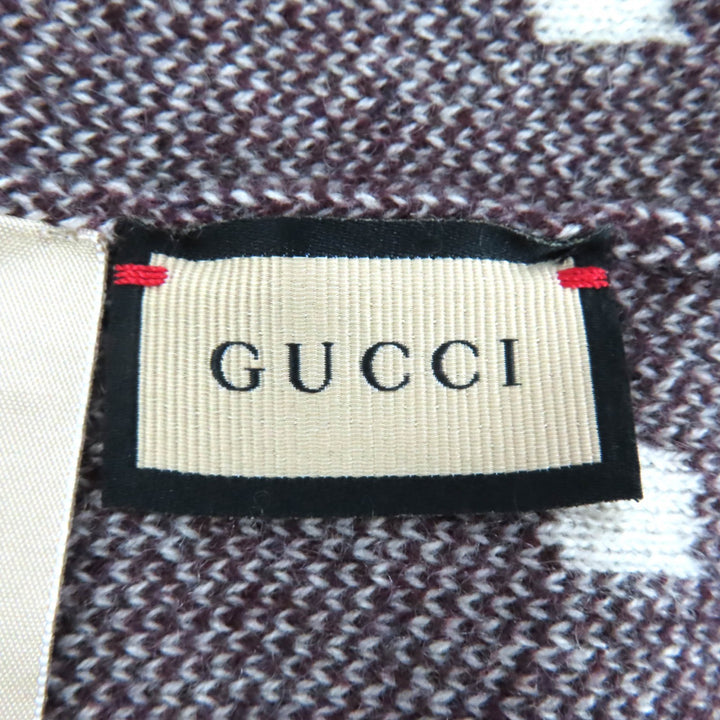 Pristine GUCCI Knit cap Bordeaux series cashmere mens M/58 676827