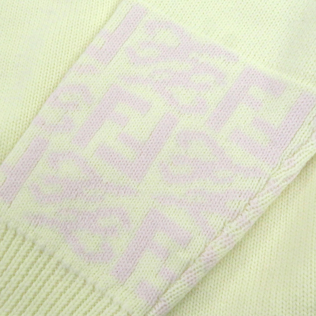 Excellent FENDI sweater FF Logo Zucca Pattern Crew Neck