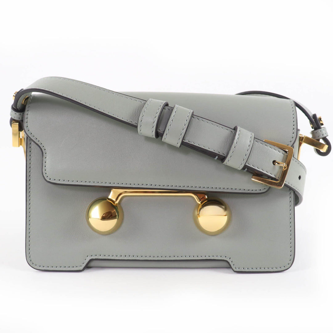 Excellent MARNI Shoulder Bag TRUNKAROO leather mini Green system SBMP0193U0