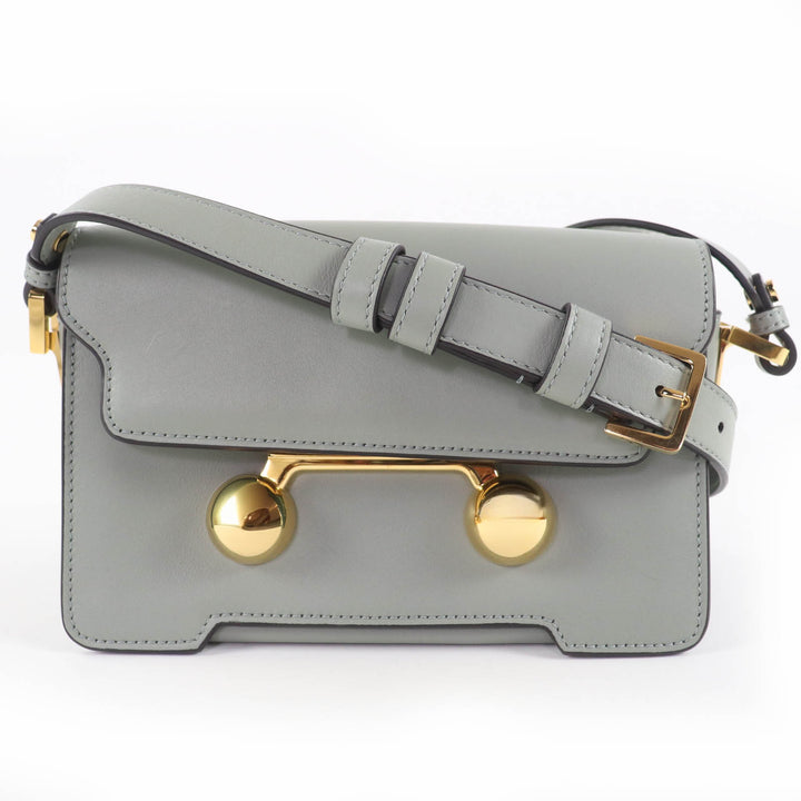 Excellent MARNI Shoulder Bag TRUNKAROO leather mini Green system SBMP0193U0