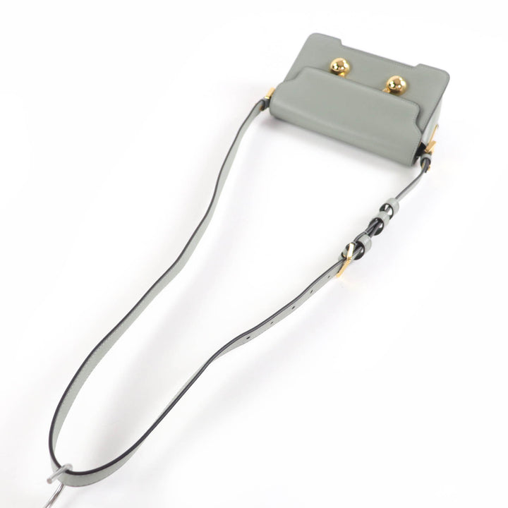 Excellent MARNI Shoulder Bag TRUNKAROO leather mini Green system SBMP0193U0