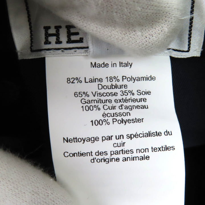 Pristine HERMES beret Gabriel Navy wool Women 57