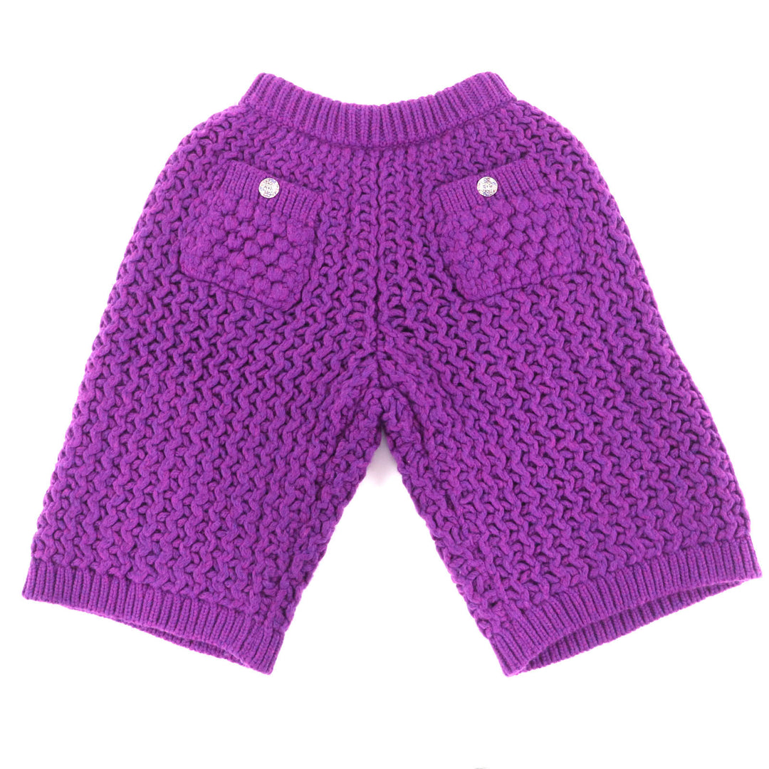Pristine CHANEL Pants purple wool Women 34 P72880