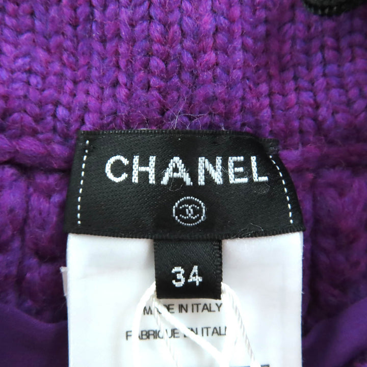Pristine CHANEL Pants purple wool Women 34 P72880