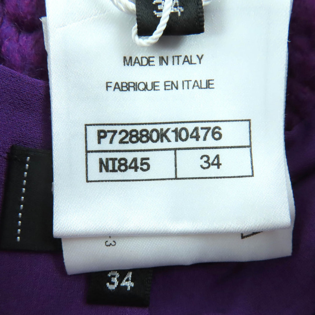 Pristine CHANEL Pants purple wool Women 34 P72880