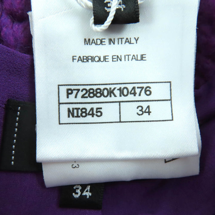 Pristine CHANEL Pants purple wool Women 34 P72880