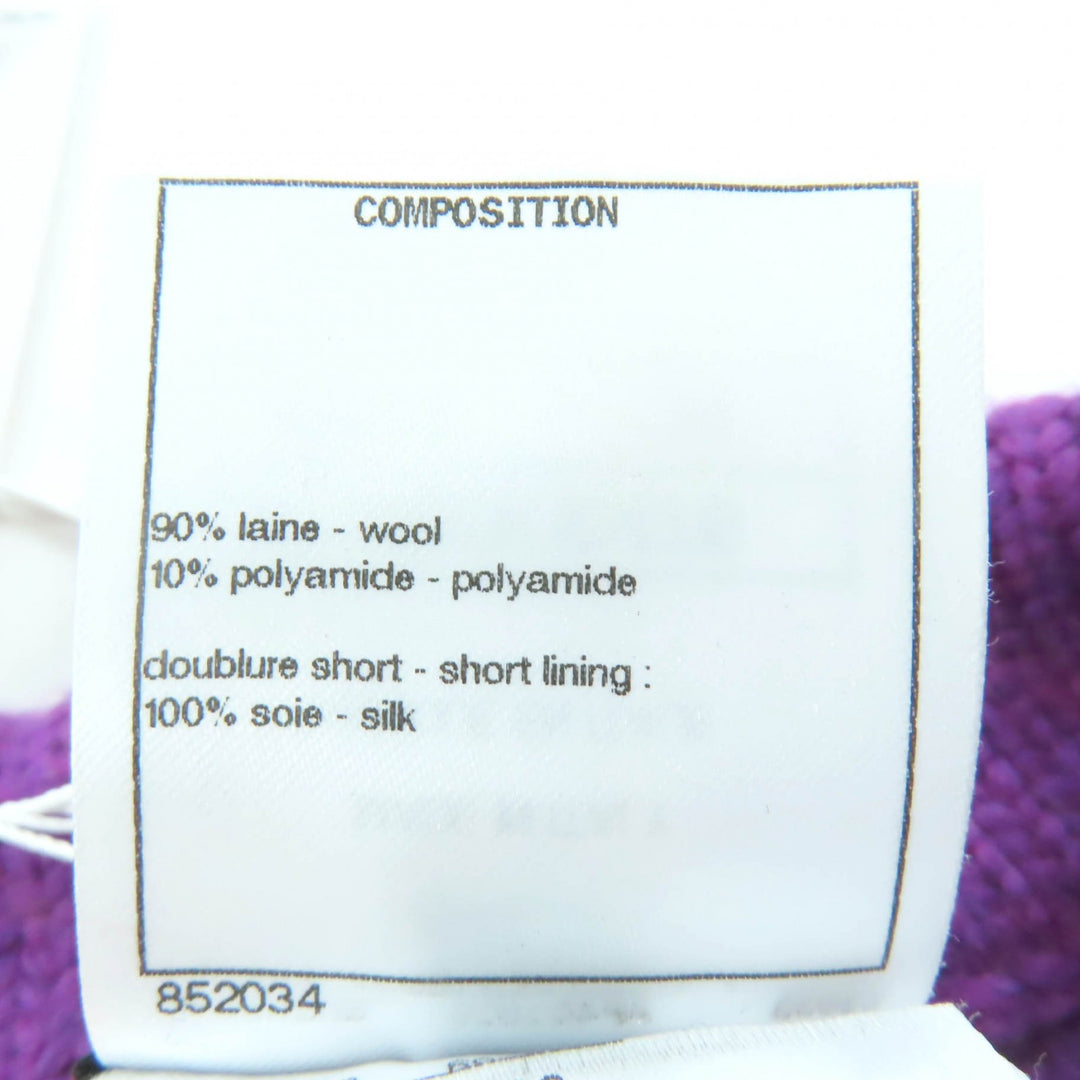 Pristine CHANEL Pants purple wool Women 34 P72880