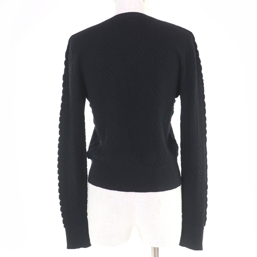 シャネル ニット ココマーク 長袖 ブラック カシミア 38 P75335K10778 美品