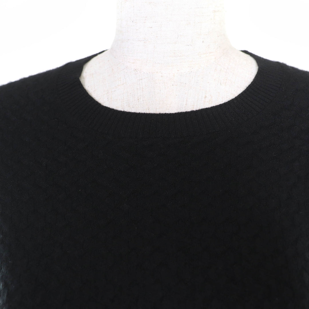 シャネル ニット ココマーク 長袖 ブラック カシミア 38 P75335K10778 美品