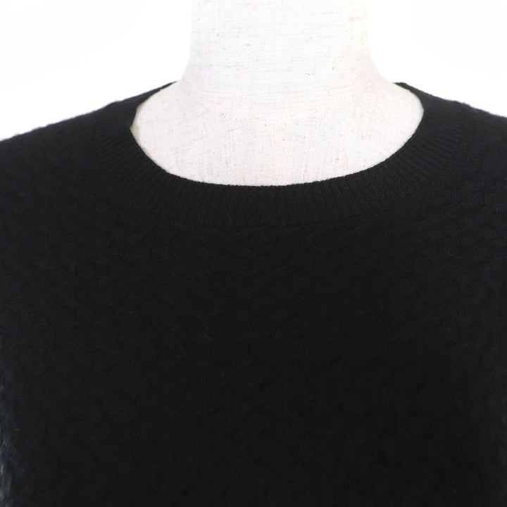 シャネル ニット ココマーク 長袖 ブラック カシミア 38 P75335K10778 美品