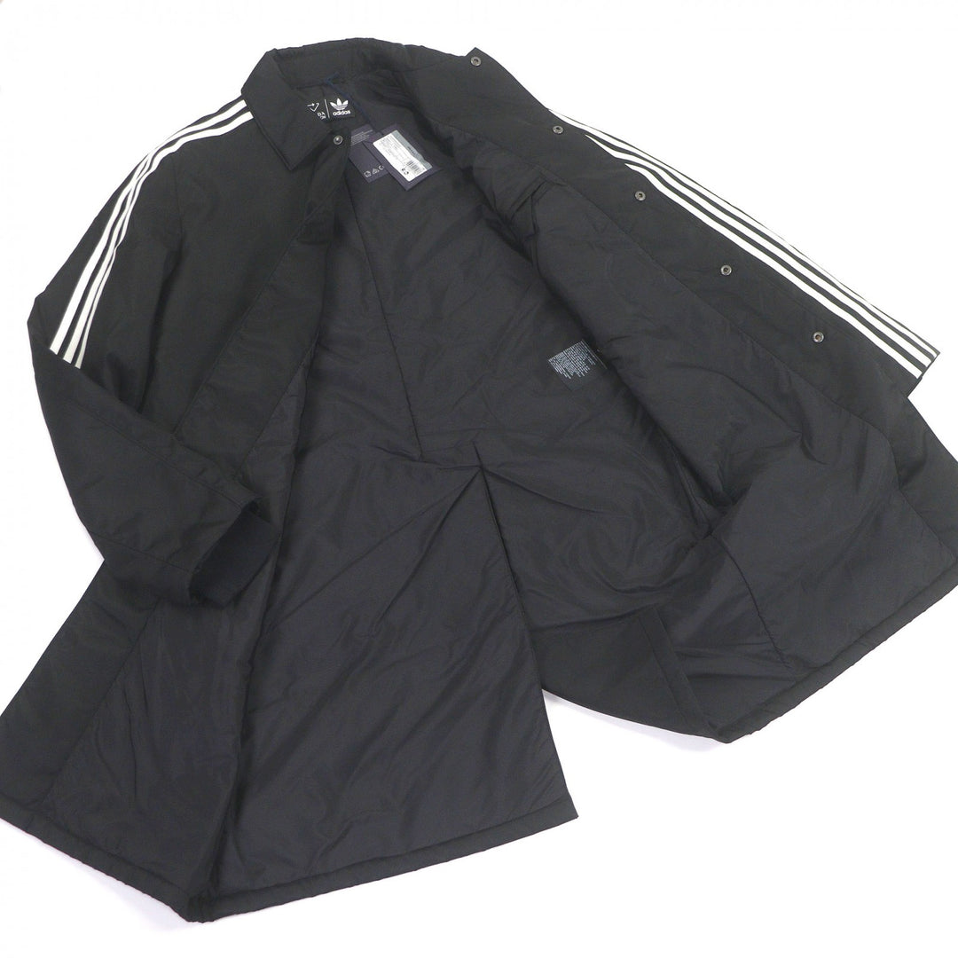 纯正的 PRADA adidas Benchcoat Re-Nylon 三条纹三角形标志