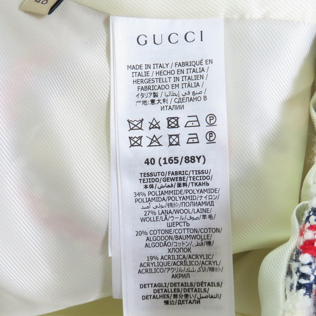 Excellent GUCCI Best white Nylon Women 40 652040