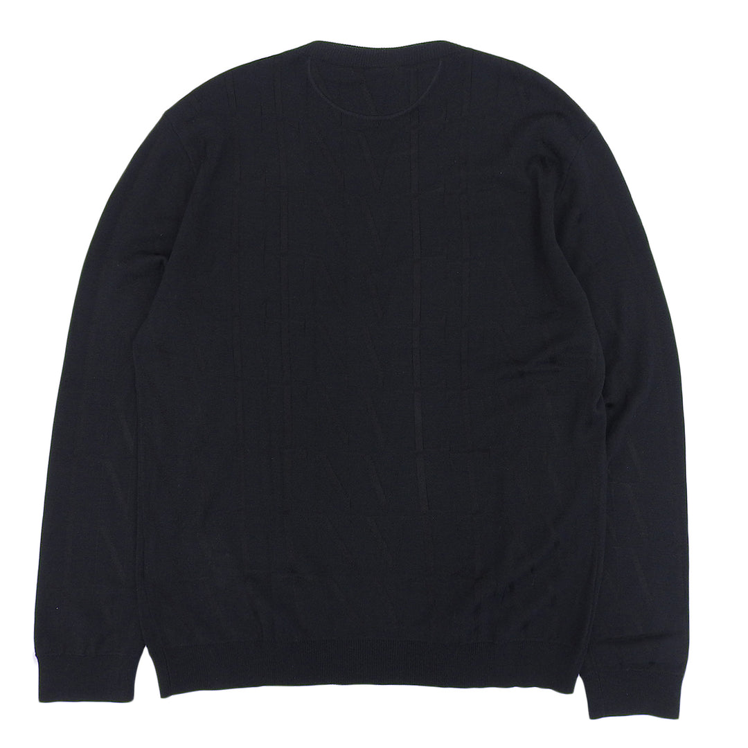 Great VALENTINO knit black wool mens XL VV3KC10D6LT