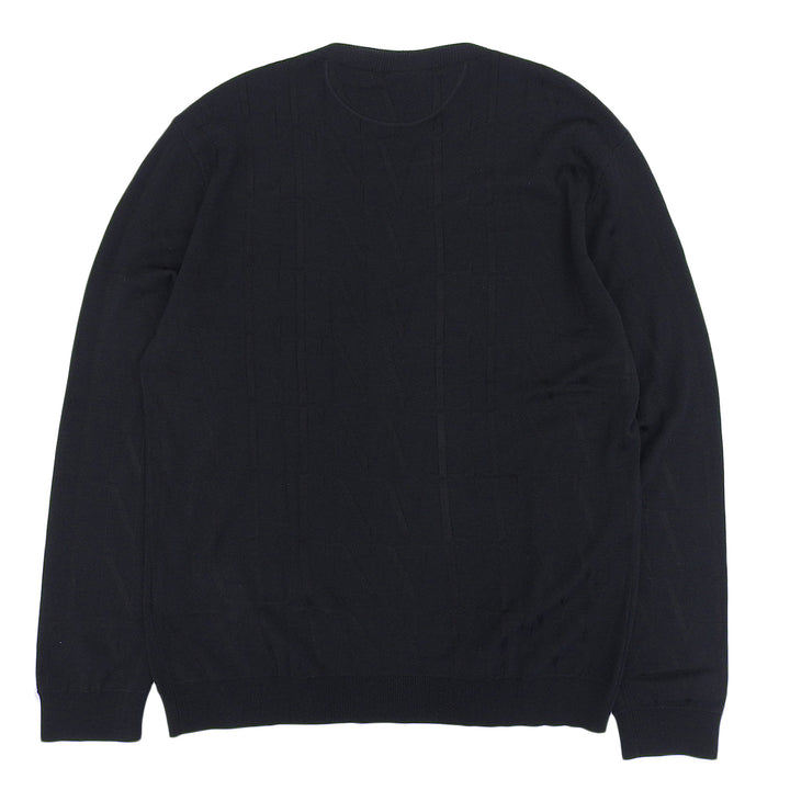 Great VALENTINO knit black wool mens XL VV3KC10D6LT