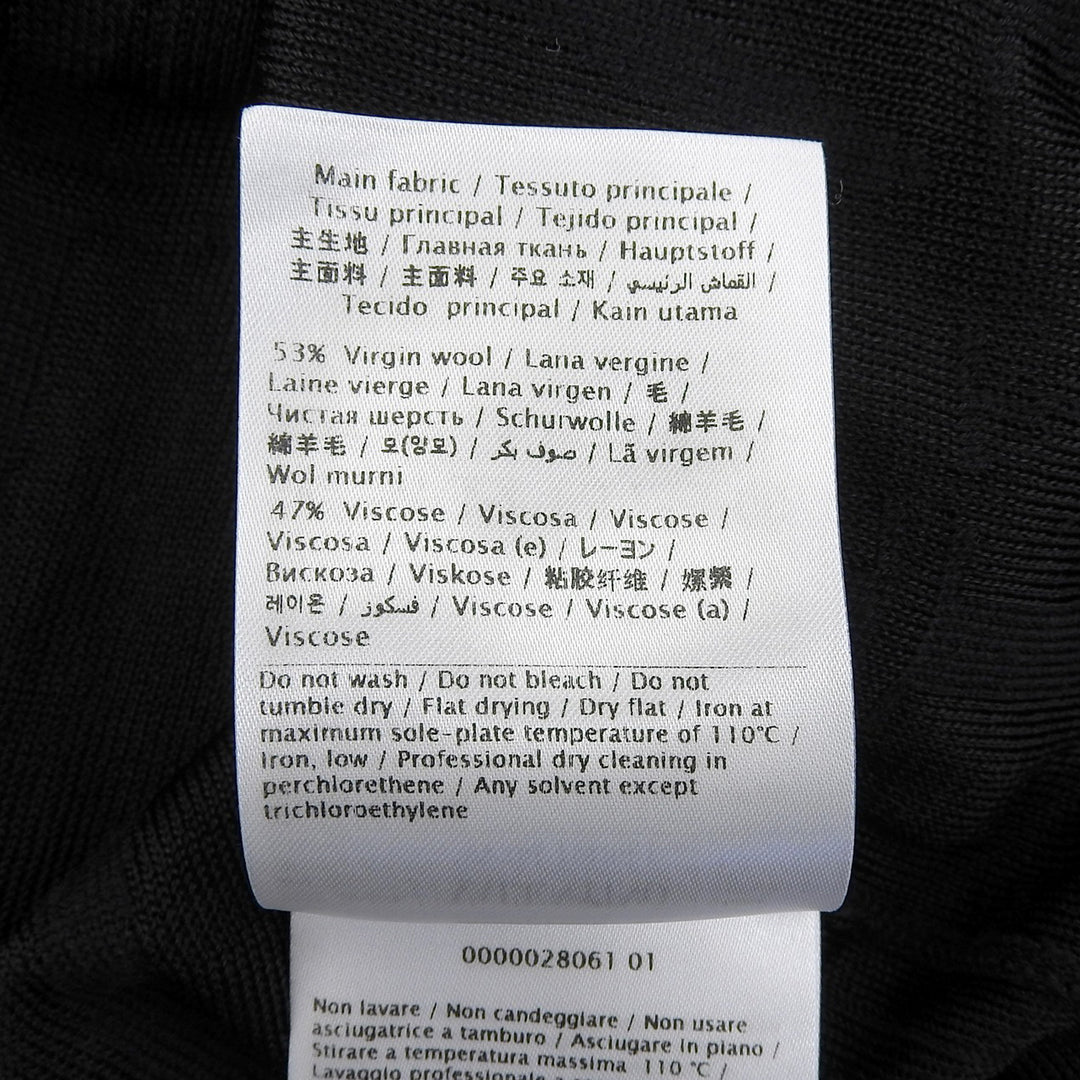 Great VALENTINO knit black wool mens XL VV3KC10D6LT