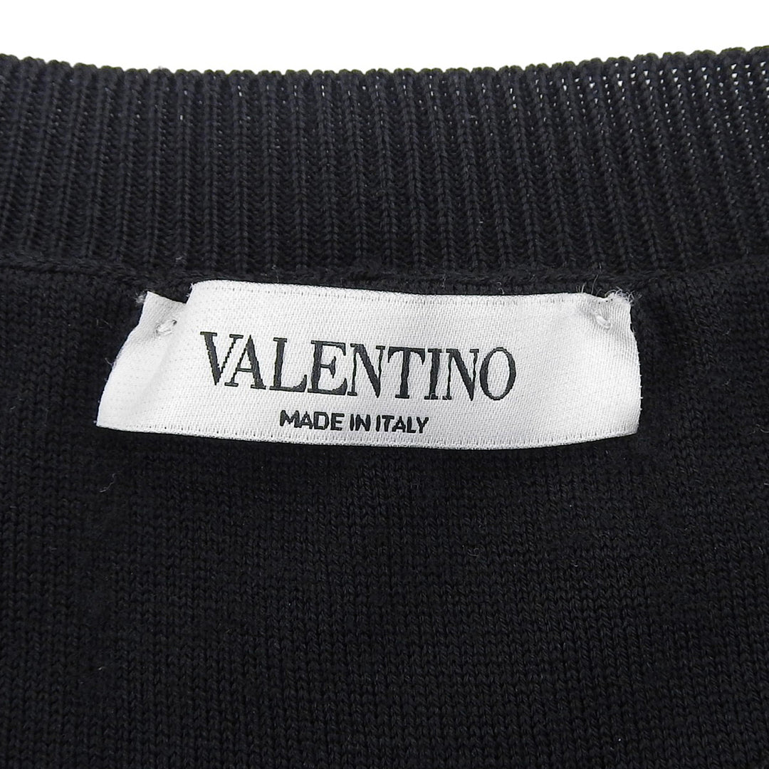 Great VALENTINO knit black wool mens XL VV3KC10D6LT