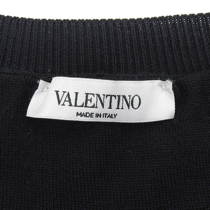 Great VALENTINO knit black wool mens XL VV3KC10D6LT