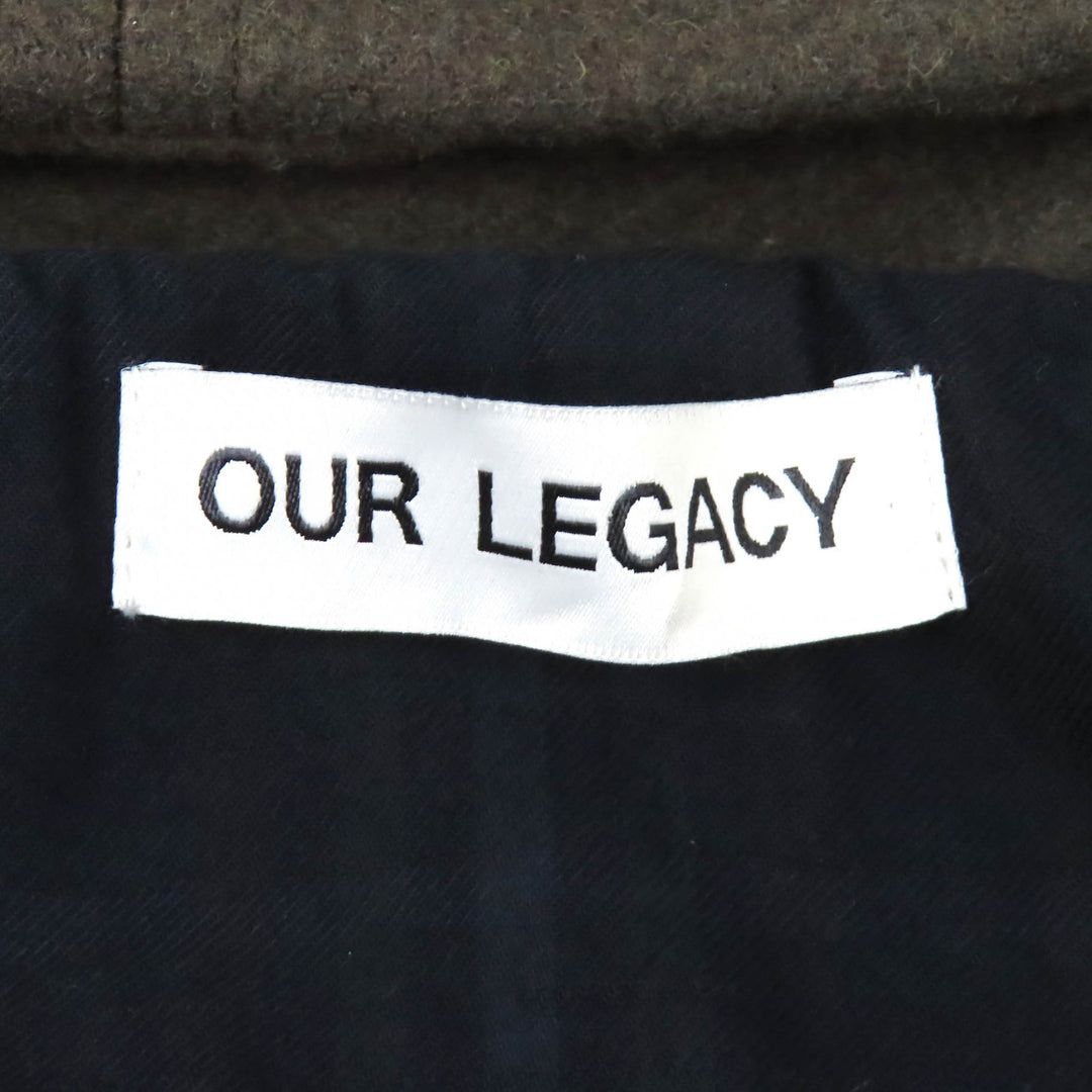 Great OUR LEGACY Duffel coat DUFFEL MOSS GREEN ABBEY MELTON 46 M4221DDO