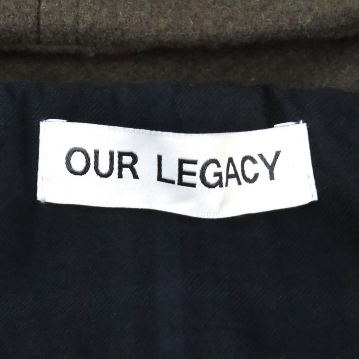 Great OUR LEGACY Duffel coat DUFFEL MOSS GREEN ABBEY MELTON 46 M4221DDO