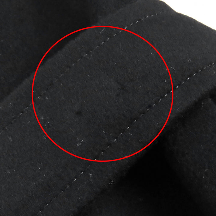 Great ARMANI COLLEZIONI coat long with belt black wool mens 52