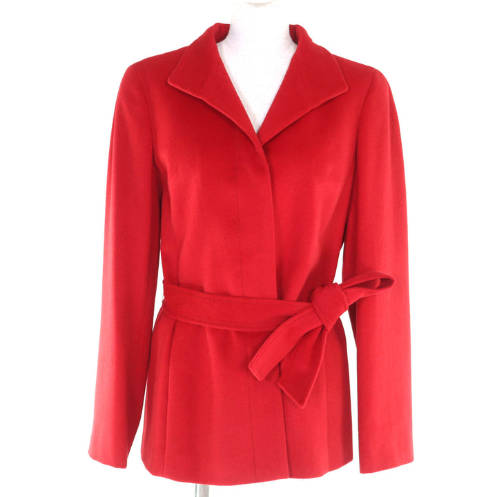 Pristine BURBERRY LONDON coat Red Angola Women 40 FN023-870-18