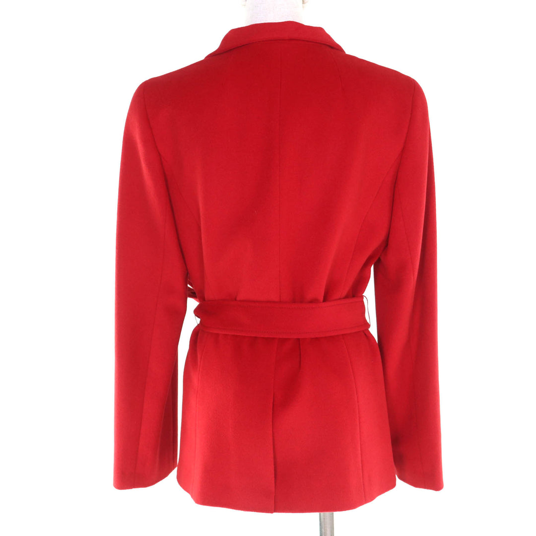 Pristine BURBERRY LONDON coat Red Angola Women 40 FN023-870-18