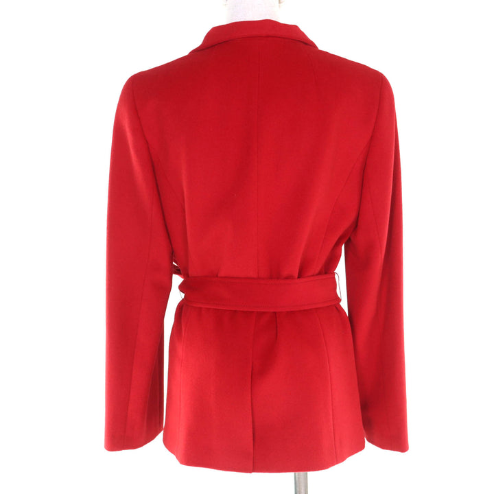 Pristine BURBERRY LONDON coat Red Angola Women 40 FN023-870-18