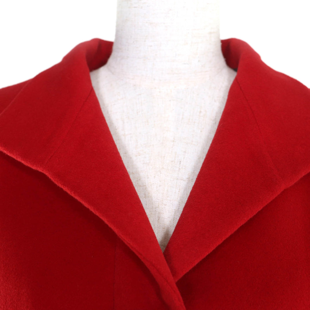 Pristine BURBERRY LONDON coat Red Angola Women 40 FN023-870-18