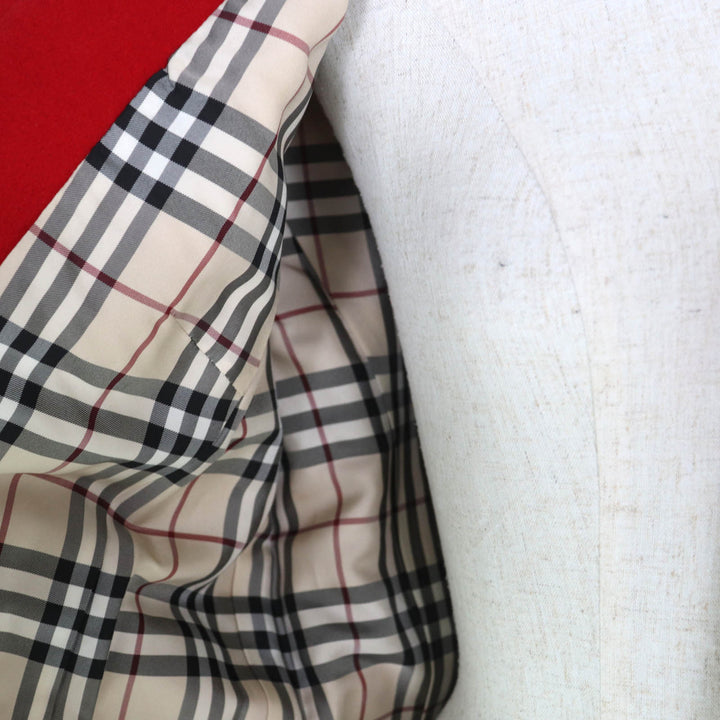 Pristine BURBERRY LONDON coat Red Angola Women 40 FN023-870-18