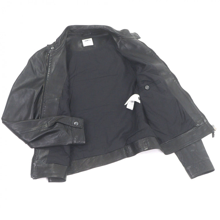 Excellent EMMETI Leather jacket JURI BEAMS exclusive single black Sheep leather