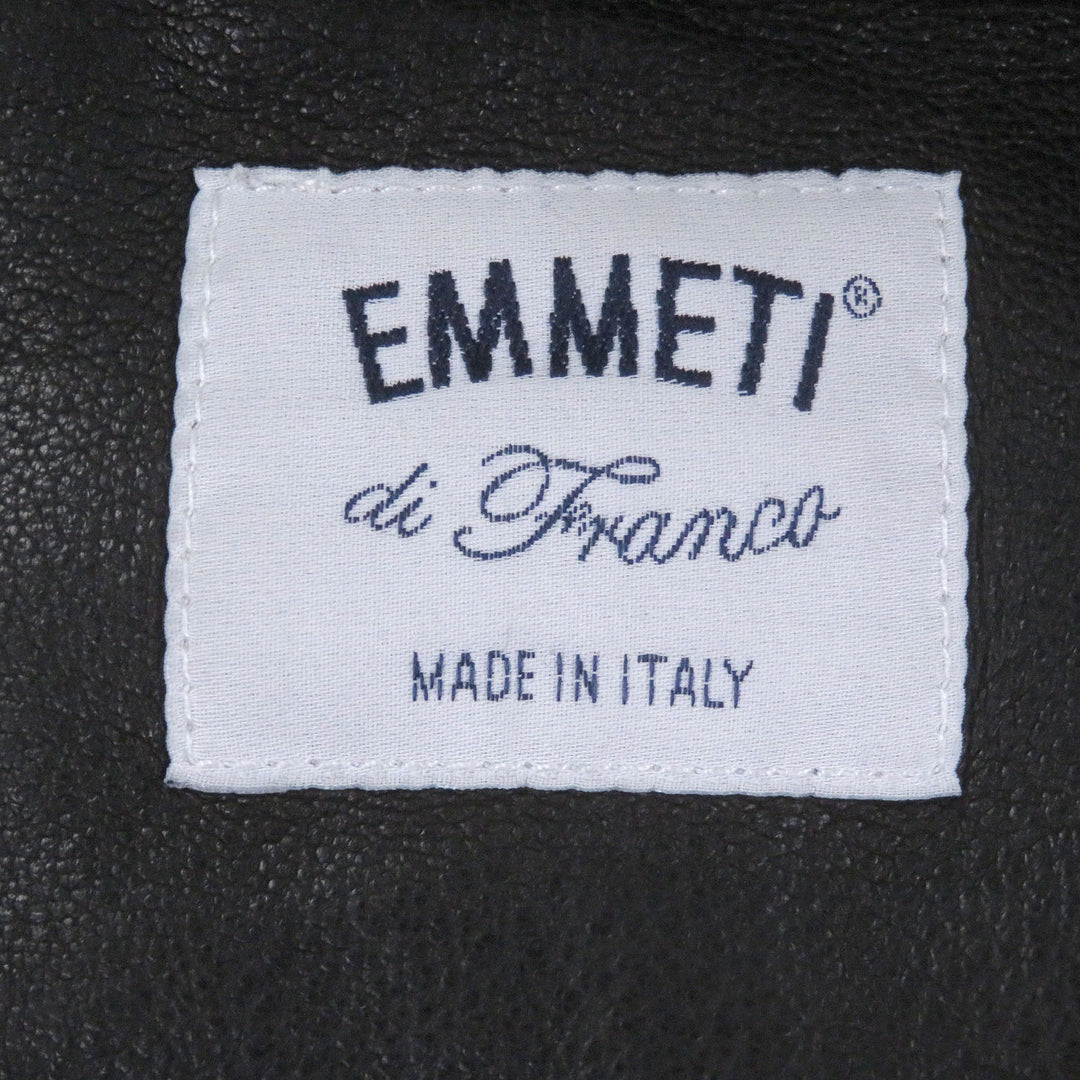 Excellent EMMETI Leather jacket JURI BEAMS exclusive single black Sheep leather
