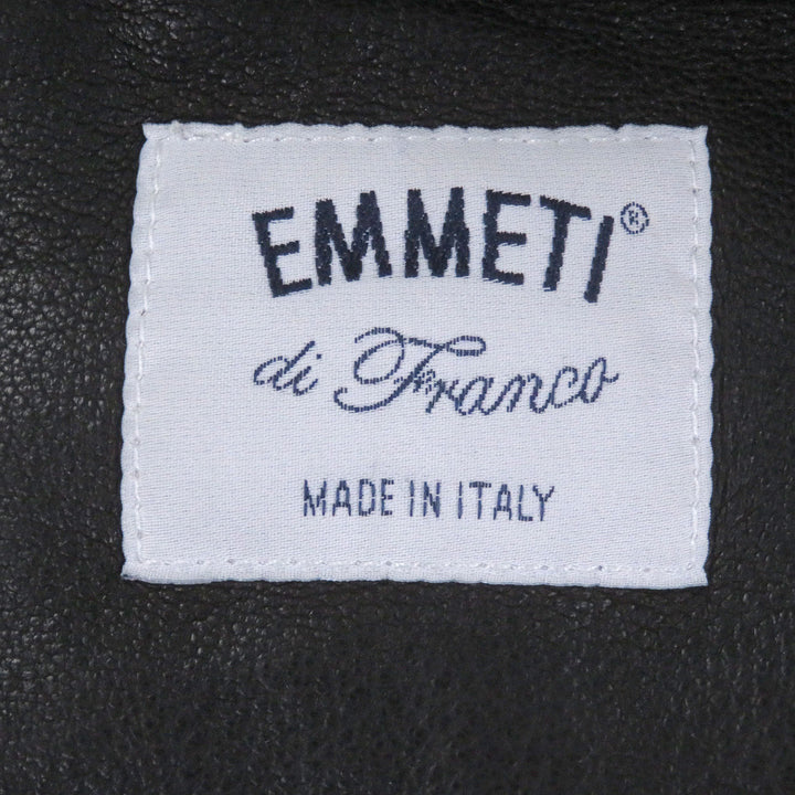 Excellent EMMETI Leather jacket JURI BEAMS exclusive single black Sheep leather
